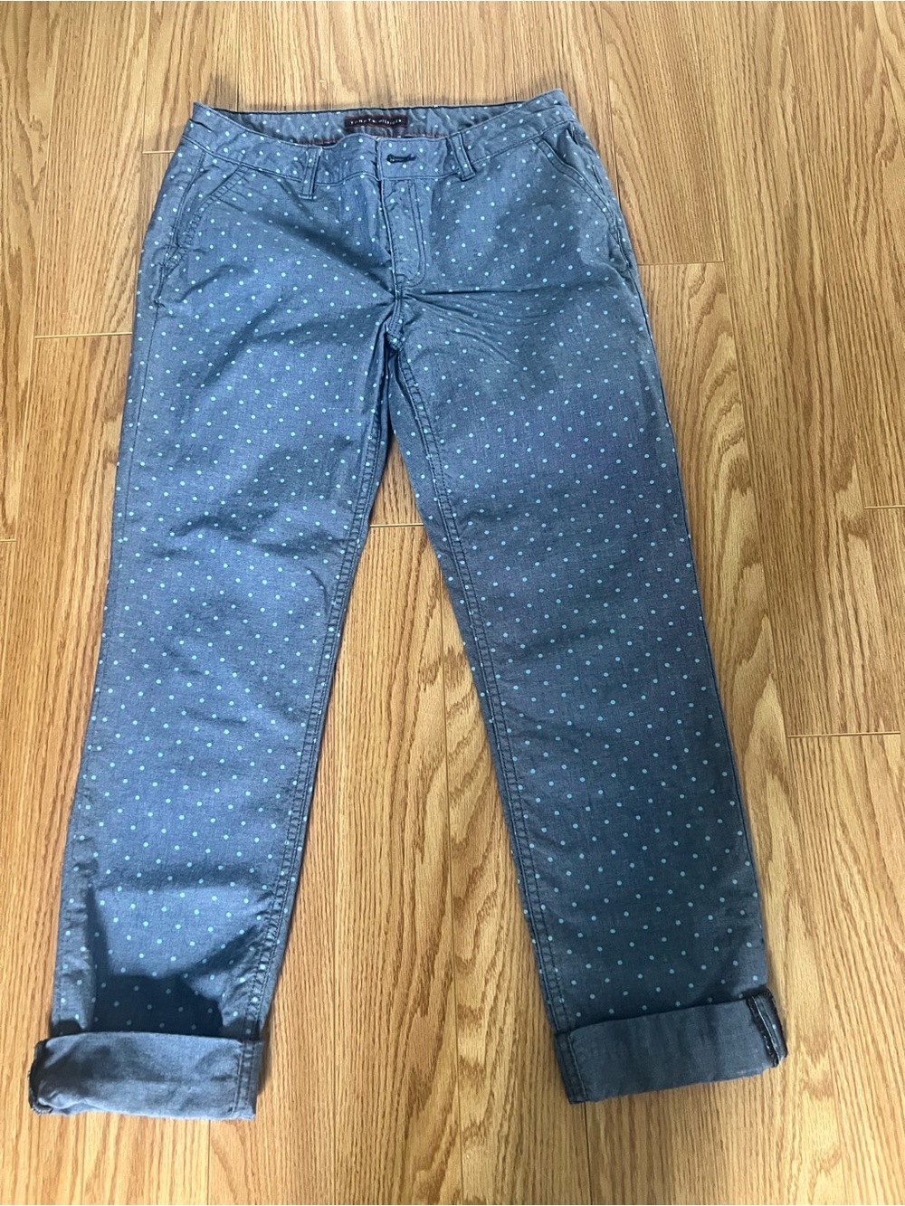 Tommy Hilfiger Blue Polka Dot Pants